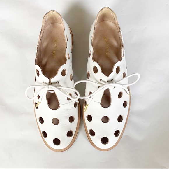 GORMAN Punch Brogue in White 37 - Picture 2 of 14